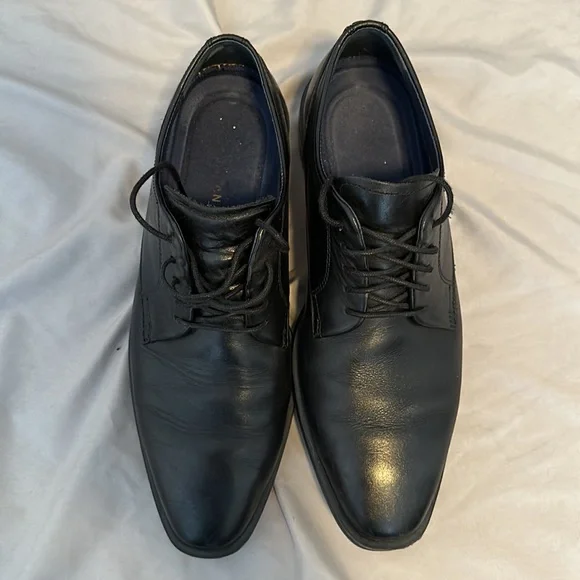 Cole Haan Grand.OS Mens Black Leather Derby Dress Shoes Size 11.5 C23755 Cole Haan Lenox Hill Grand OS Men main image 3
